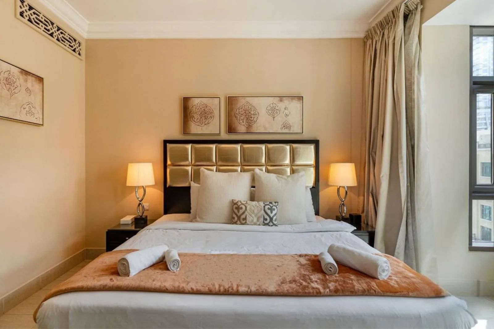 아파트 Burj Khalifa At Your Doorstep 1Br In Souk Al Bahar 두바이